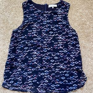 Wayf double layer chiffon sleeveless top